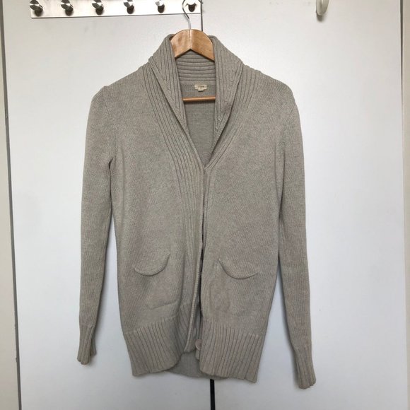 J. Crew Sweaters - J. Crew Shawl Sweater. Beige. Size Small